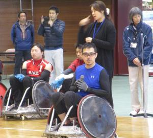 ウィルチェアラグビーの様子４